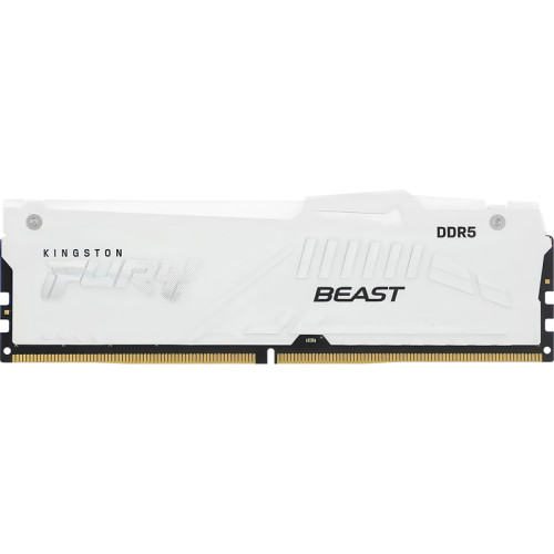 Память оперативная/ Kingston 16GB 6000MT/s DDR5 CL30 DIMM FURY Beast White RGB XMP