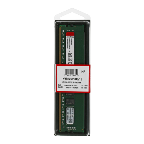 Память оперативная/ Kingston 16GB 3200MHz DDR4 DIMM Non-ECC CL22 2Rx8 (Select Regions ONLY) Память оперативная/ Kingston 16GB 3200MHz DDR4 DIMM Non-ECC CL22 2Rx8 (Select Regions ONLY)