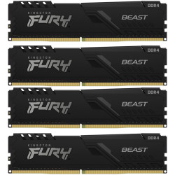 Память оперативная Kingston 32GB 3200MT/s DDR4 CL16 DIMM (Kit of 4) FURY Beast Black