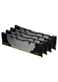 Память оперативная/ Kingston 32GB 3200MT/s DDR4 CL16 DIMM (Kit of 4) FURY Renegade Black