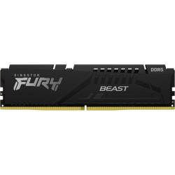 Оперативная память DDR5 16GB 6400MHz Kingston KF564C32BBE-16 Fury Beast Black Expo RTL Gaming PC5-51200 CL32 DIMM 288-pin 1.4В single rank с радиатором Ret