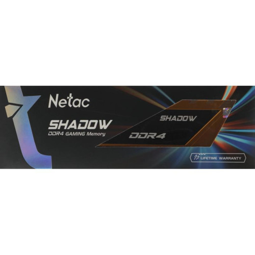 Оперативная память DDR4 8GB 2666MHz Netac NTSDD4P26SP-08Y Shadow RTL PC4-21300 CL19 DIMM 288-pin 1.2В с радиатором Ret [NTSDD4P26SP-08Y]