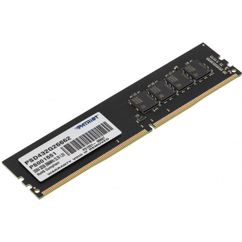 Оперативная память DDR4 32Gb 2666MHz Patriot PSD432G26662 Signature RTL PC4-21300 CL19 DIMM 288-pin 1.2В dual rank Ret [PSD432G26662]