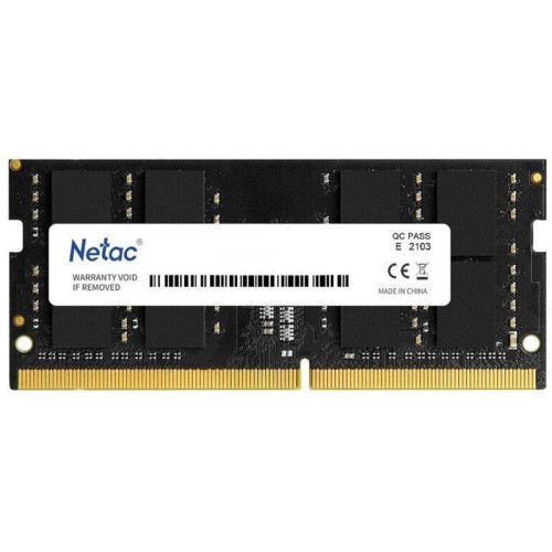 Оперативная память DDR4 8Gb 2666MHz Netac NTBSD4N26SP-08 Basic RTL PC4-21300 CL19 SO-DIMM 260-pin 1.2В single rank Ret [NTBSD4N26SP-08]
