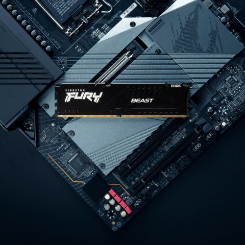Память оперативная/ Kingston 16GB 6000MT/s DDR5 CL30 DIMM FURY Beast Black XMP