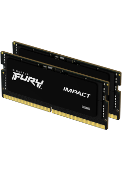 Память оперативная/ Kingston 32GB 4800MT/s DDR5 CL38 SODIMM (Kit of 2) FURY Impact PnP