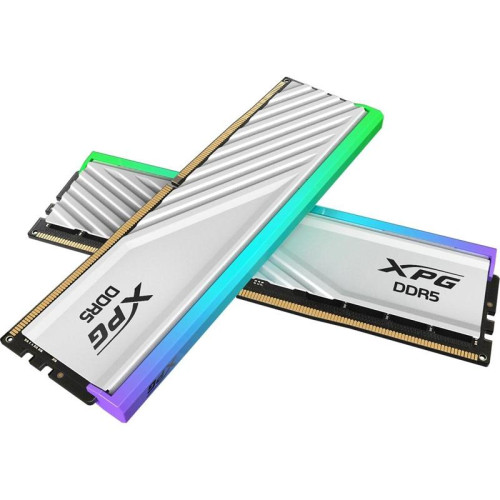 Память DDR5 2x16GB 6400MHz A-Data AX5U6400C3216G-DTLABRWH XPG Lancer RGB RTL PC5-51200 CL32 DIMM 288-pin 1.4В kit dual rank с радиатором Ret