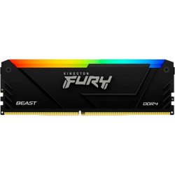 Память оперативная/ Kingston 8GB 3200MT/c DDR4 CL16 DIMM FURY Beast RGB
