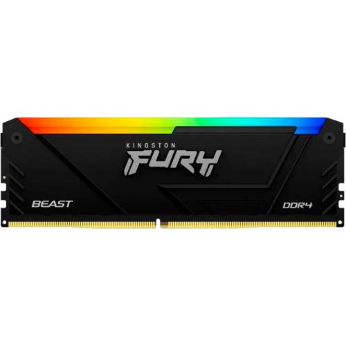 Память оперативная/ Kingston 8GB 3200MT/c DDR4 CL16 DIMM FURY Beast RGB