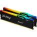 Память оперативная/ Kingston 64GB 5200MT/s DDR5 CL40 DIMM (Kit of 2) FURY Beast RGB