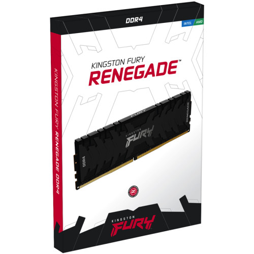 Память оперативная/ Kingston 8GB 2666MHz DDR4 CL13 DIMM FURY Renegade Black