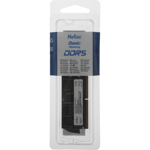 Модуль памяти для ноутбука Netac SODIMM 16GB DDR5-4800 NTBSD5N48SP-16