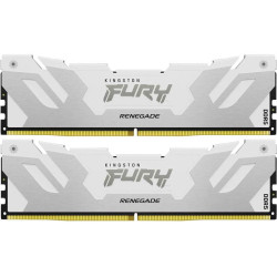 Память оперативная/ Kingston 32GB 6800MT/s DDR5 CL36 DIMM (Kit of 2) FURY Renegade White XMP