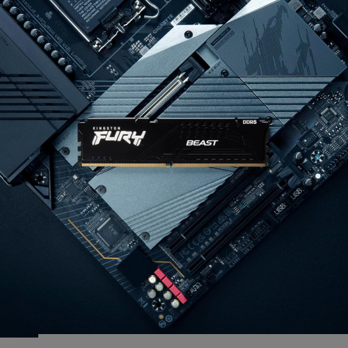 Память оперативная/ Kingston 64GB 5200MT/s DDR5 CL40 DIMM (Kit of 4) FURY Beast Black XMP