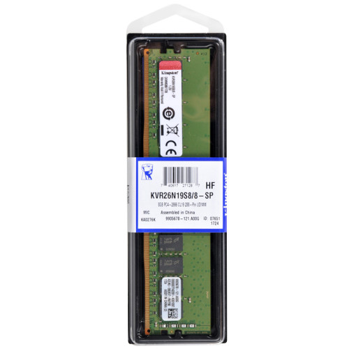 Память оперативная/ Kingston 16GB 2666MHz DDR4 Non-ECC CL19 DIMM 1Rx8 Память оперативная/ Kingston 16GB 2666MHz DDR4 Non-ECC CL19 DIMM 1Rx8