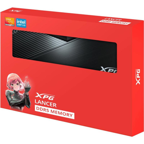 Память DDR5 2x16GB 6000MHz A-Data AX5U6000C3016G-DCLABK XPG Lancer RTL PC5-48000 CL30 DIMM 288-pin 1.35В kit single rank с радиатором Ret