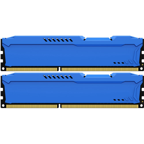 Память оперативная/ Kingston 8GB 1600MHz DDR3 CL10 DIMM(Kit of 2) FURY BeastBlue