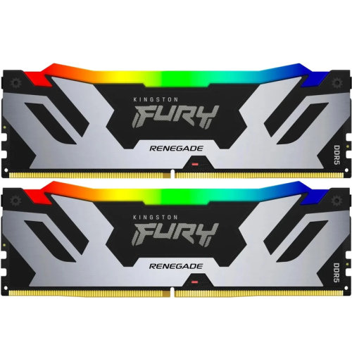 Память оперативная/ Kingston 96GB 6400MT/s DDR5 CL32 DIMM (Kit of 2) FURY Renegade RGB XMP