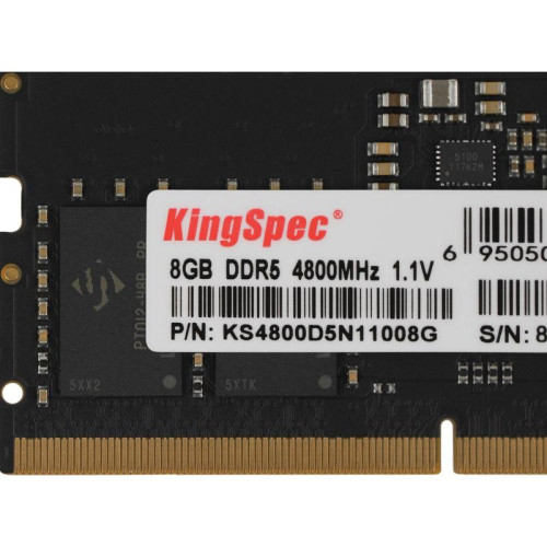 Оперативная память DDR5 8GB 4800MHz Kingspec KS4800D5N11008G RTL PC5-38400 CL40 SO-DIMM 288-pin 1.1В single rank Ret [KS4800D5N11008G]