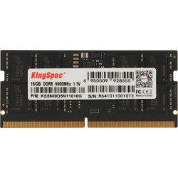 Оперативная память DDR5 16GB 5600MHz Kingspec KS5600D5N11016G RTL PC5-41600 CL40 SO-DIMM 288-pin 1.1В single rank Ret [KS5600D5N11016G]