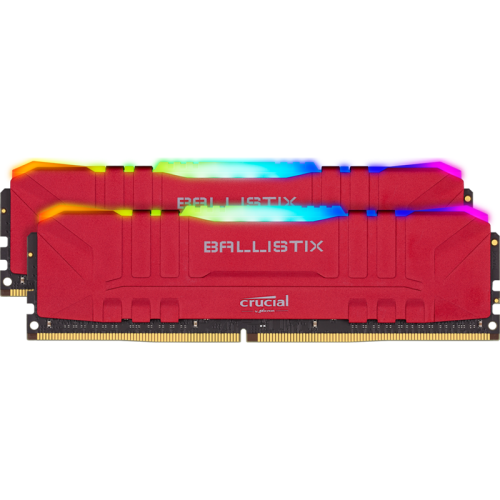 Память оперативная/ Crucial 16GB Kit (8GBx2) DDR4 3200MT/s CL16 Unbuffered DIMM 288 pin Ballistix Red RGB