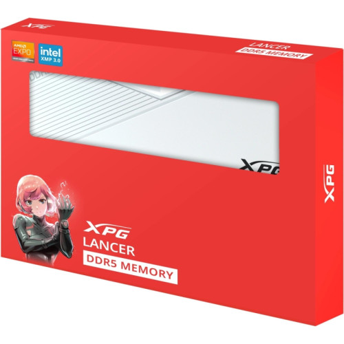 Память DDR5 2x32GB 6400MHz A-Data AX5U6400C3232G-DCLAWH XPG Lancer RTL PC5-51200 CL32 DIMM 288-pin 1.4В kit dual rank с радиатором Ret