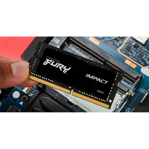 Память оперативная/ Kingston 16GB 6000MT/s DDR5 CL38 SODIMM FURY Impact XMP