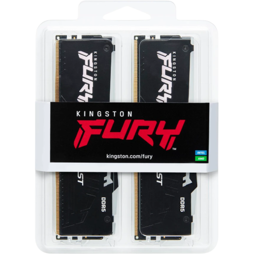 Память оперативная/ Kingston 64GB 5600MT/s DDR5 CL40 DIMM (Kit of 2) FURY Beast RGB