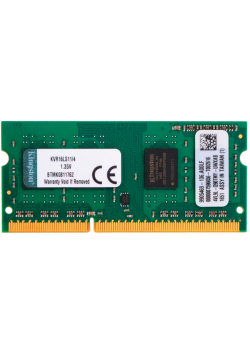 Память оперативная/ Kingston 4GB 1600MHz DDR3L Non-ECC CL11 SODIMM 1.35V (Select Regions ONLY)