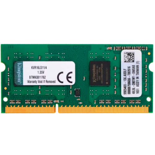Память оперативная Kingston 4GB 1600MT/s DDR3L Non-ECC CL11 SODIMM 1.35V (Select Regions ONLY)