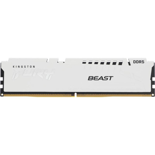 Оперативная память DDR5 16GB 6000MHz Kingston KF560C30BWE-16 Fury Beast White Expo RTL Gaming PC5-48000 CL30 DIMM 288-pin 1.4В kit single rank с радиатором Ret