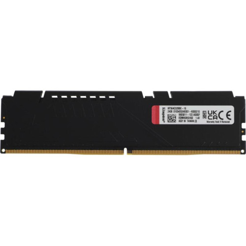 Оперативная память DDR5 16GB 6400MHz Kingston KF564C32BBE-16 Fury Beast Black Expo RTL Gaming PC5-51200 CL32 DIMM 288-pin 1.4В single rank с радиатором Ret