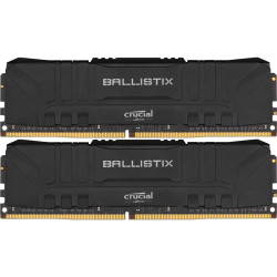 Память оперативная/ Crucial 32GB Kit (16GBx2) DDR4 2666MT/s CL16 Unbuffered DIMM 288 pin Ballistix Black