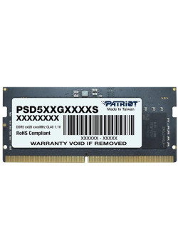 Модуль памяти для ноутбука PATRIOT DIMM DDR5-5600 8GB PSD58G560041S