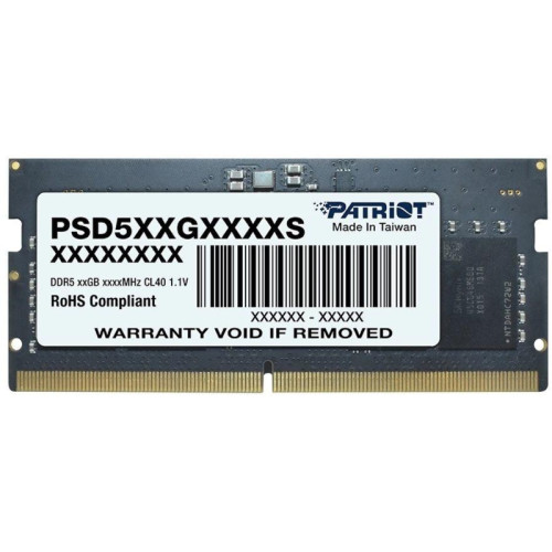 Модуль памяти для ноутбука PATRIOT DIMM DDR5-5600 8GB PSD58G560041S