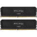Память оперативная/ Crucial 16GB Kit (8GBx2) DDR4 4000MT/s CL18 Unbuffered DIMM 288 pin Ballistix MAX Black