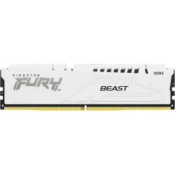 Оперативная память DDR5 32GB 6000MHz Kingston KF560C36BWE-32 Fury Beast White Expo RTL Gaming PC5-48000 CL36 DIMM 288-pin 1.35В dual rank с радиатором Ret [KF560C36BWE-32]