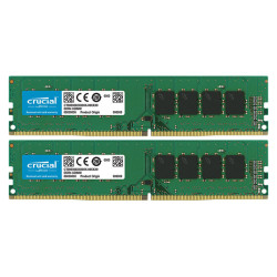 Память оперативная/ Crucial  8GB Kit (4GBx2) DDR4 2666 MT/s (PC4-21300) CL19 SR x8 Unbuffered DIMM 288pin