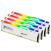 Память оперативная/ Kingston 64GB 6000MT/s DDR5 CL40 DIMM (Kit of 4) FURY Beast White RGB XMP Память оперативная/ Kingston 64GB 6000MT/s DDR5 CL40 DIMM (Kit of 4) FURY Beast White RGB XMP