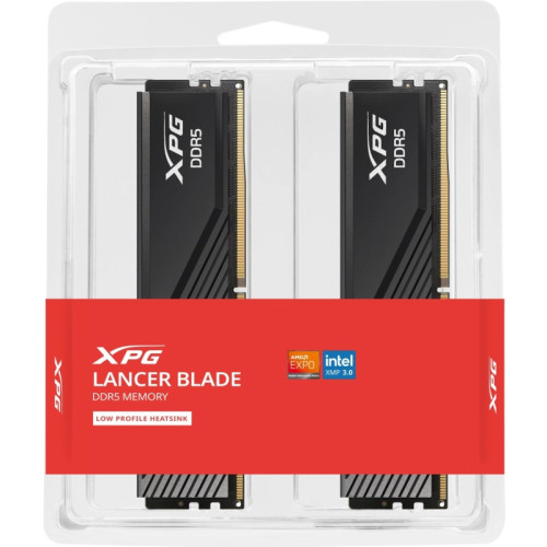 Память DDR5 2x16GB 6000MHz A-Data AX5U6000C3016G-DTLABBK XPG Lancer RTL PC5-48000 CL30 DIMM 288-pin 1.35В kit dual rank с радиатором Ret