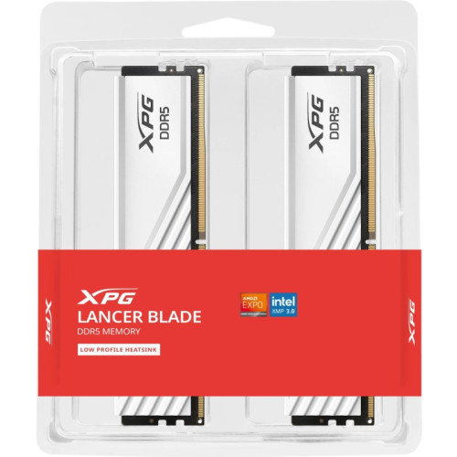 Память DDR5 2x16GB 6400MHz A-Data AX5U6400C3216G-DTLABWH XPG Lancer RTL PC5-51200 CL32 DIMM 288-pin 1.4В kit dual rank с радиатором Ret