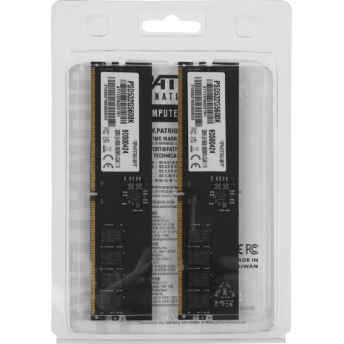 Память DDR5 2x16Gb 5600MHz Patriot PSD532G5600K Signature RTL PC5-44800 CL46 DIMM 288-pin 1.1В Ret