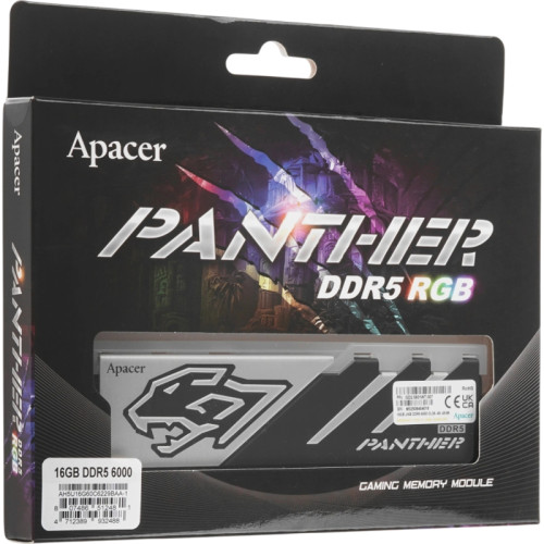 Модуль памяти APACER DIMM DDR5-6000 16GB RGB AH5U16G60C6229BAA-1 Модуль памяти APACER DIMM DDR5-6000 16GB RGB AH5U16G60C6229BAA-1
