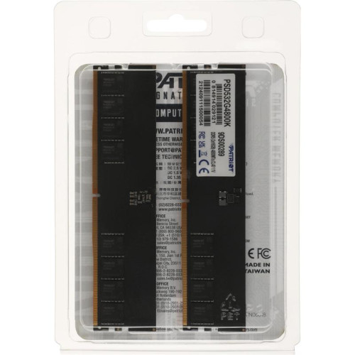 Память DDR5 2x16Gb 4800MHz Patriot PSD532G4800K Signature RTL Gaming PC5-38400 CL40 DIMM 288-pin 1.1В Ret