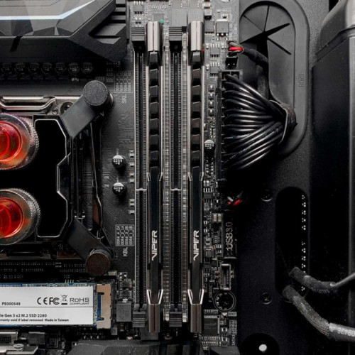 Оперативная память DDR4 8Gb 3600MHz Patriot PVS48G360C8 Viper Steel RTL Gaming PC4-28800 CL18 DIMM 288-pin 1.35В с радиатором Ret [PVS48G360C8]