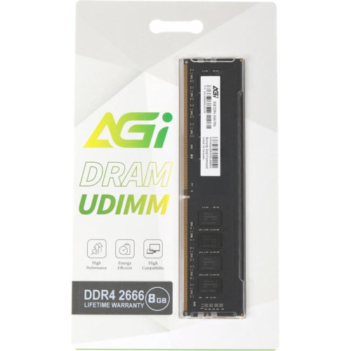 Оперативная память DDR4 8Gb 2666MHz AGi AGI266608UD138 UD138 RTL PC4-21300 DIMM 288-pin 1.2В Ret [AGI266608UD138]