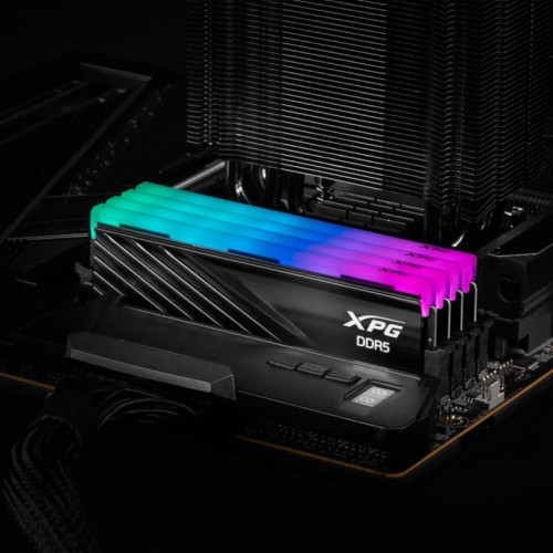 Память DDR5 2x16GB 6000MHz A-Data AX5U6000C3416G-DTLABRBK XPG Lancer RGB RTL PC5-48000 CL34 DIMM 288-pin 1.35В kit dual rank с радиатором Ret
