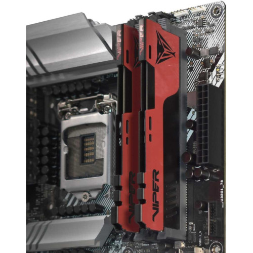 Память DDR4 2x16Gb 3200MHz Patriot PVE2432G320C8K Viper Elite II RTL Gaming PC4-25600 CL18 DIMM 288-pin 1.35В kit с радиатором Ret