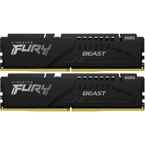 Память оперативная/ Kingston 64GB 5200MT/s DDR5 CL36 DIMM (Kit of 2) FURY Beast Black EXPO