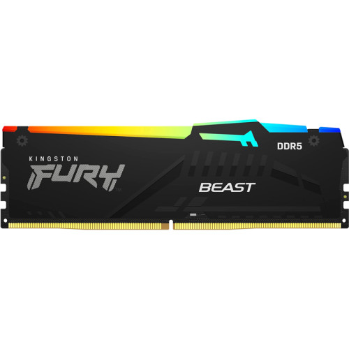 Память оперативная/ Kingston 32GB 6000MT/s DDR5 CL40 DIMM (Kit of 2) FURY Beast RGB